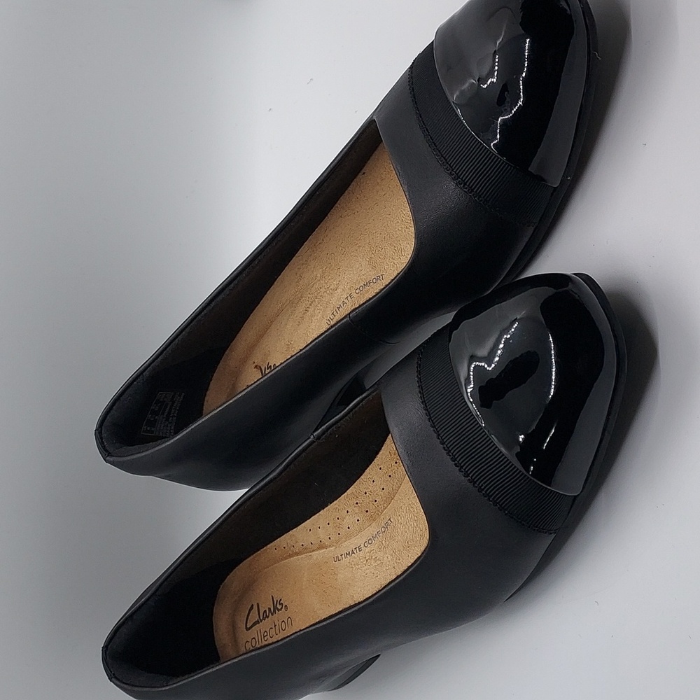 Clarks‎ Juliet Monte Flats Womens Size 8.5 Black - Picture 2 of 5